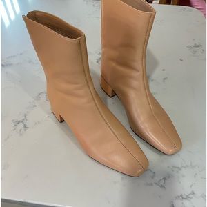 Roxie Back-zip ankle boots smooth leather